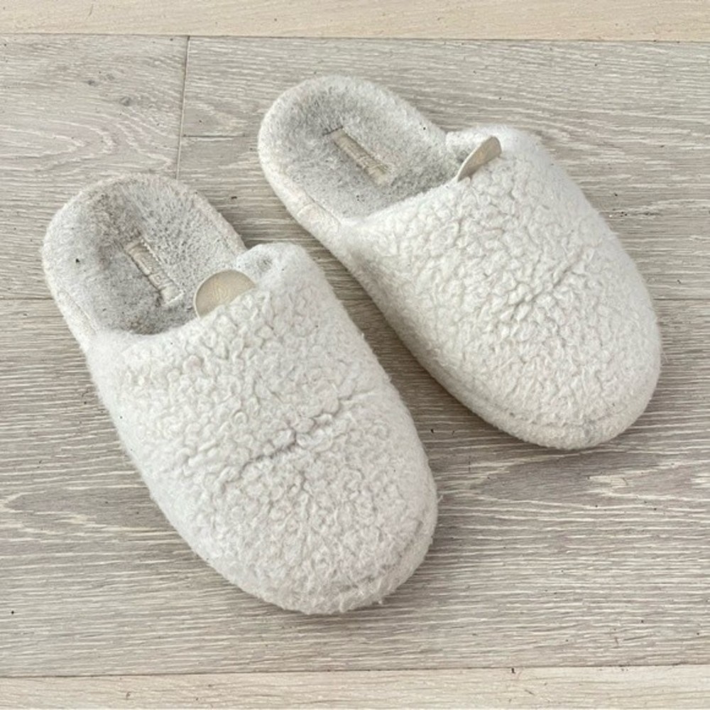 Allbirds Natural White "Wool Dwellers" Slipper House Shoes Small